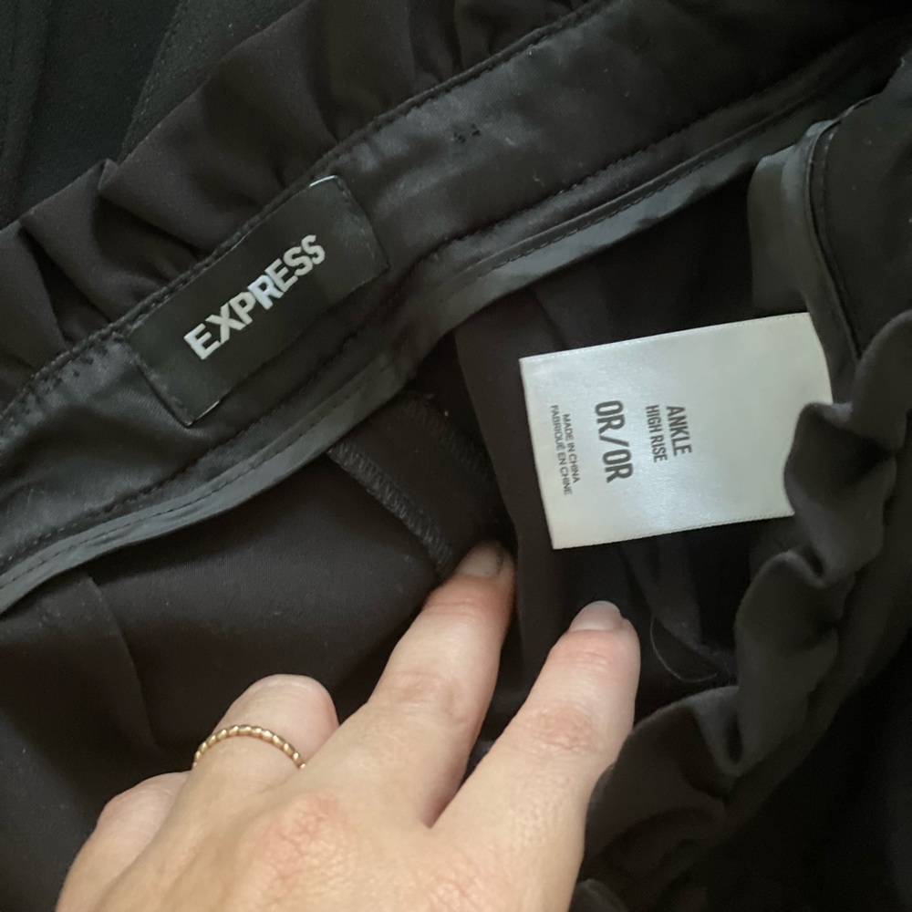Express ankle high rise dress pants size O- regular